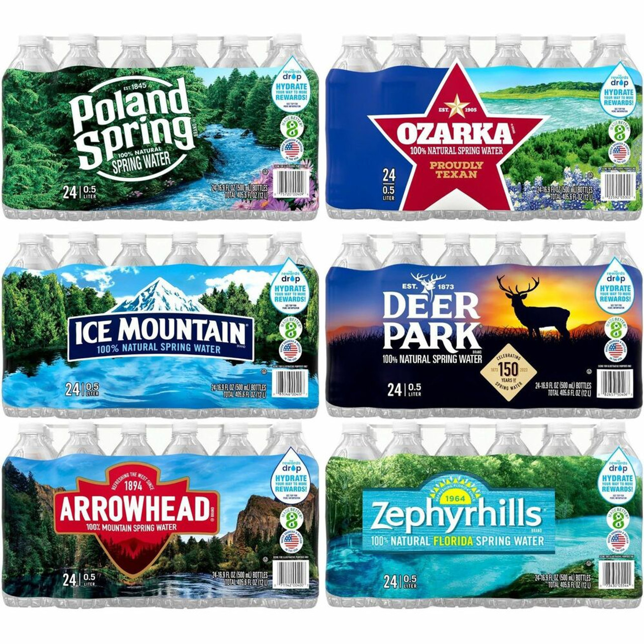 Photo of Ice Mountain Brand 100% Natural Spring Water - 24pk/16.9 Fl Oz Bottles