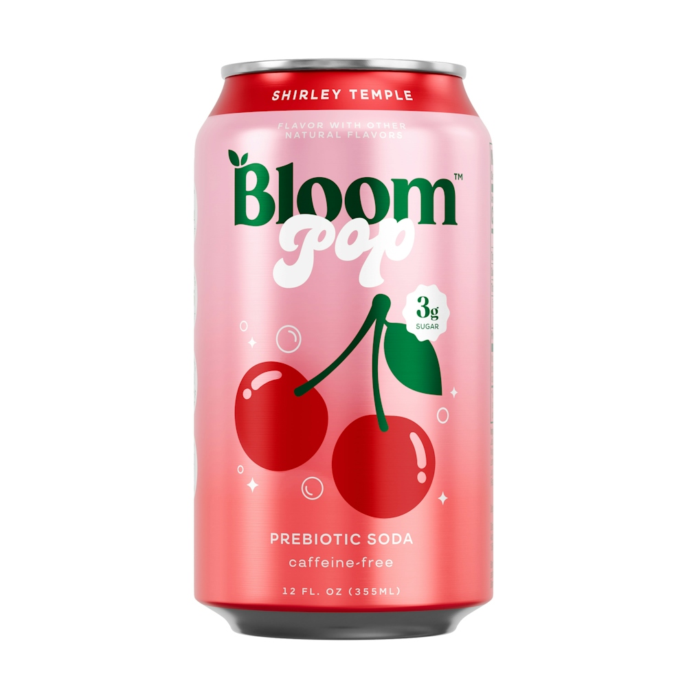Bloom Pop Shirley Temple Prebiotic Soda Can