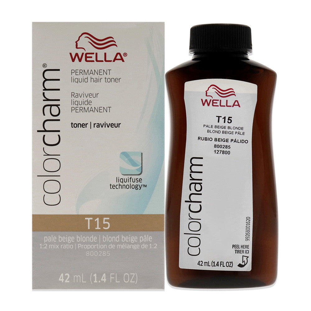 Photo of Wella Color Charm Permanent Liquid Toner - T15 Pale Beige Blonde