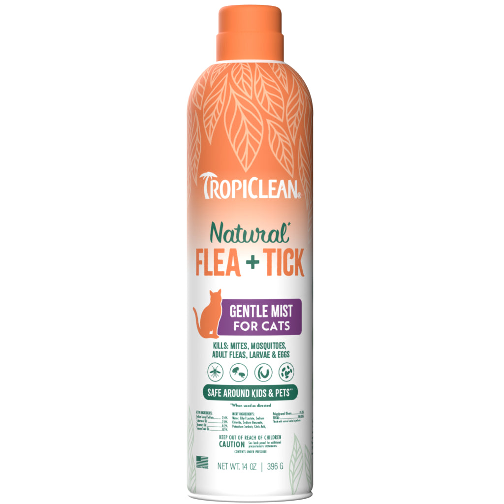 Tropiclean Natural Flea & Tick Gentle Spray Mist For Cats