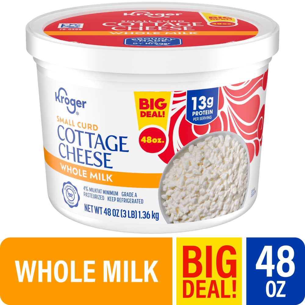 Kroger 4% Milkfat Small Curd Cottage Cheese BIG DEAL