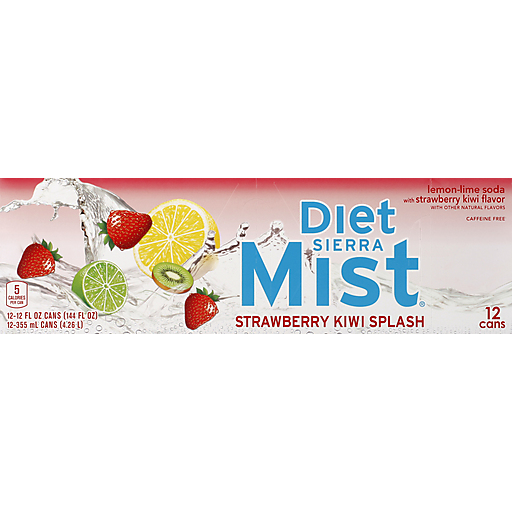 Strawberry Kiwi Splash Lemon-Lime with Strawberry Kiwi Flavor Soda, Strawberry Kiwi Splash
