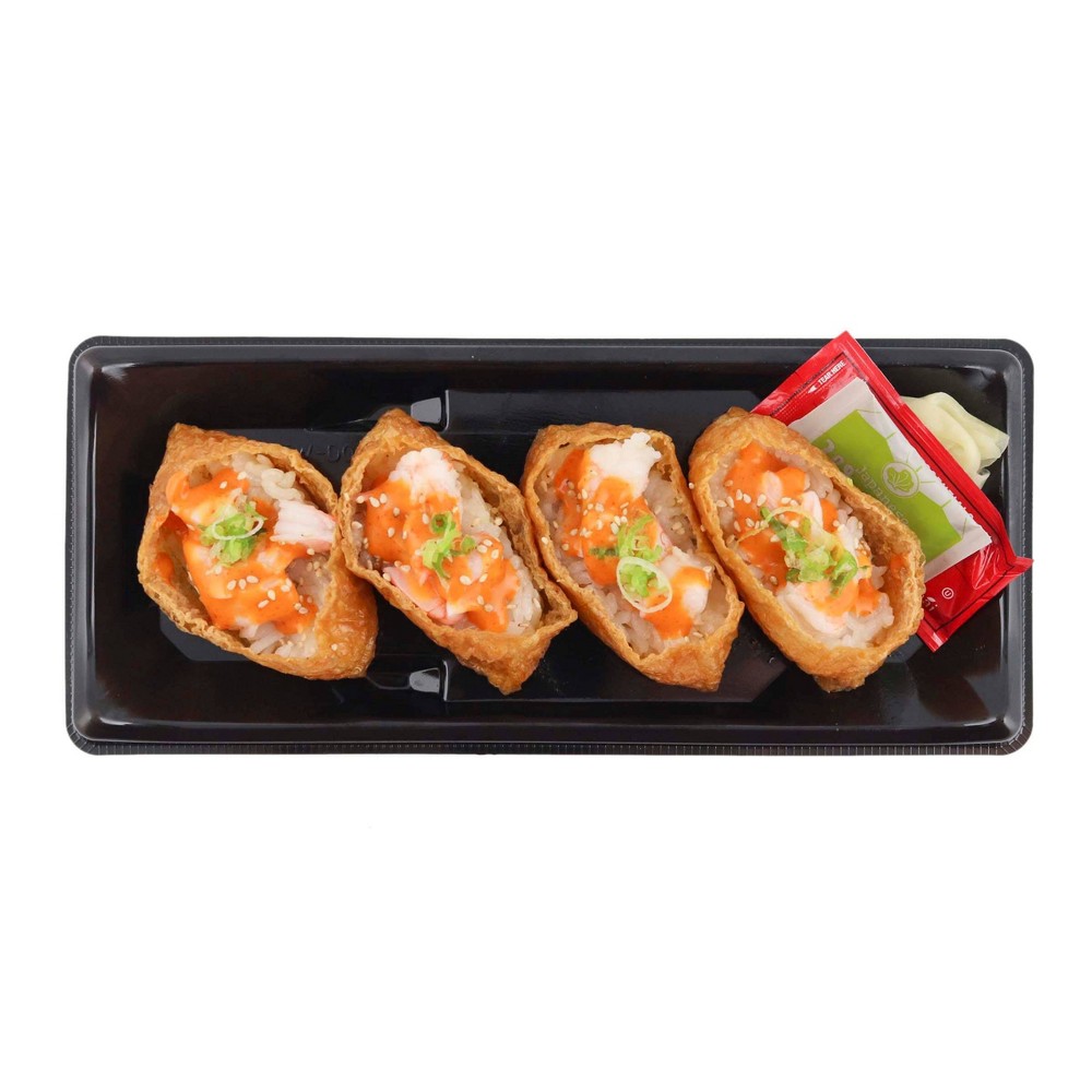 4Pc Spicy Shrimp Inari Qbr, Spicy Shrimp