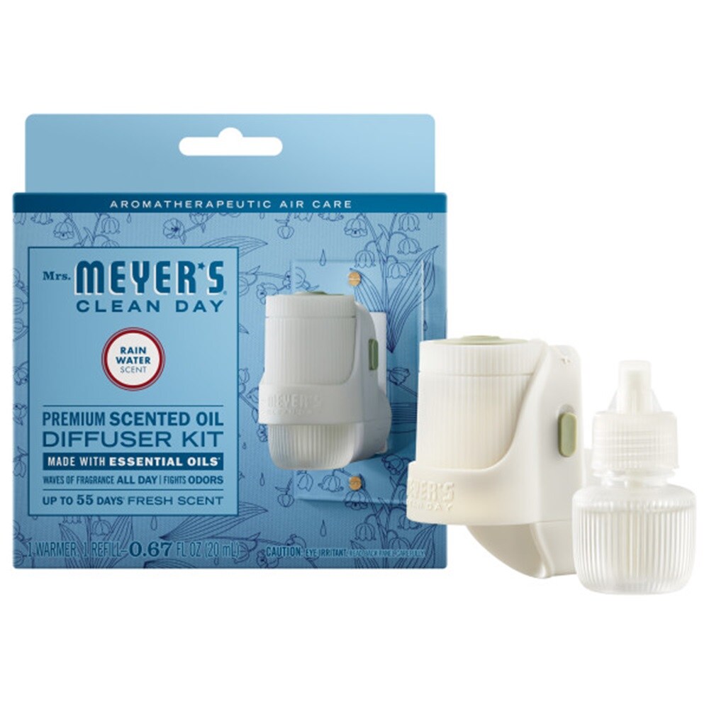 Mrs. Meyer's Clean Day Rain Water Plug In Scented Oil Warmer With Refill