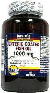 Basic Vitamins Enteric Coated Fish Oil 100 Mg