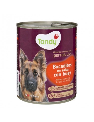 BOCADITOS BUEY PERROS TANDY LATA 720 GR