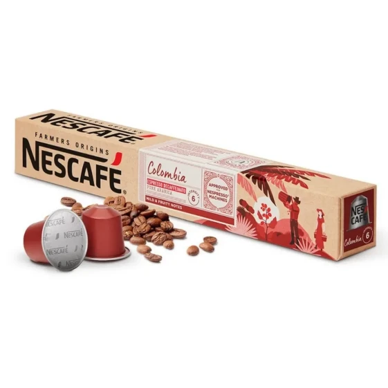 CAFE CAPS.NESCAFE COLOMB.DESC.INT6 10UN