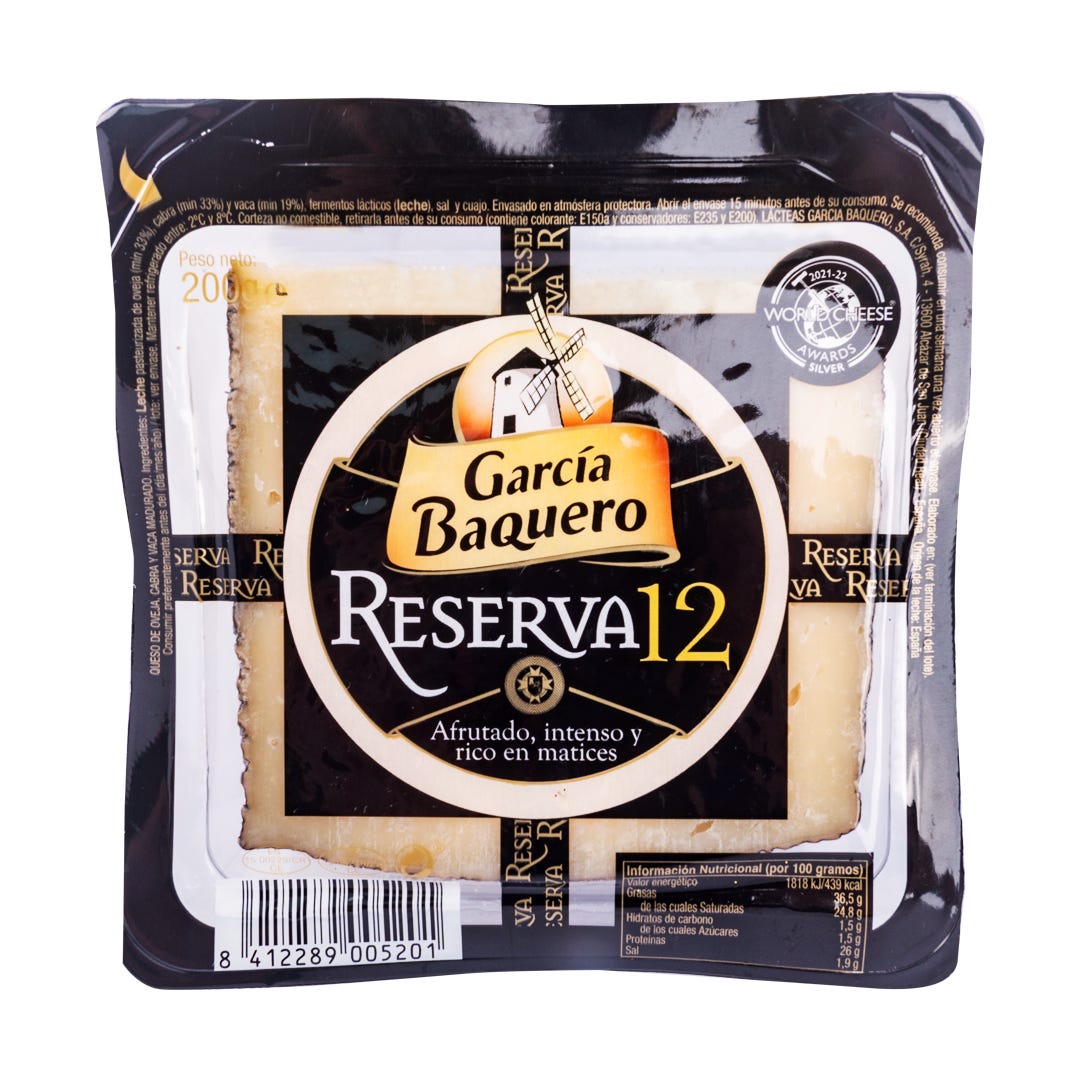 QUESO CUÃ A G.BAQUERO RESERVA 200 GR.