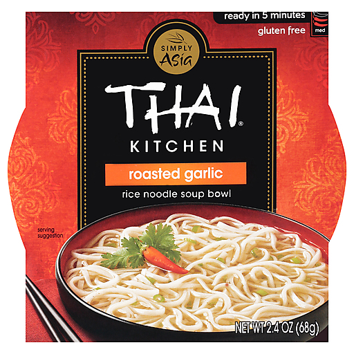 Mild, Roasted Garlic Rice Noodle Soup Bowl, Mild, Roasted Garlic