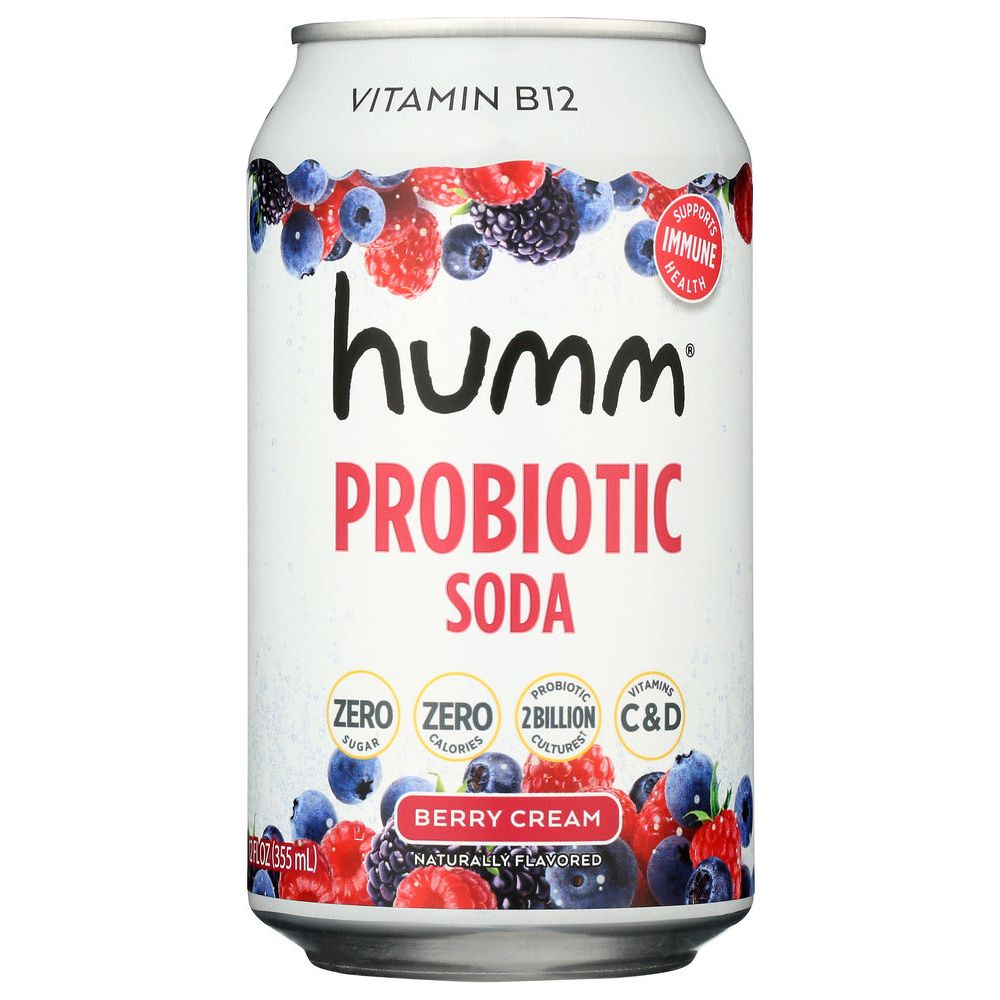 Photo of Humm Kombucha Berry Cream Probiotic Soda