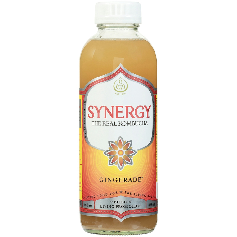 Photo of GT's Synergy Gingerade Organic Vegan Raw Kombucha - 16 Fl Oz