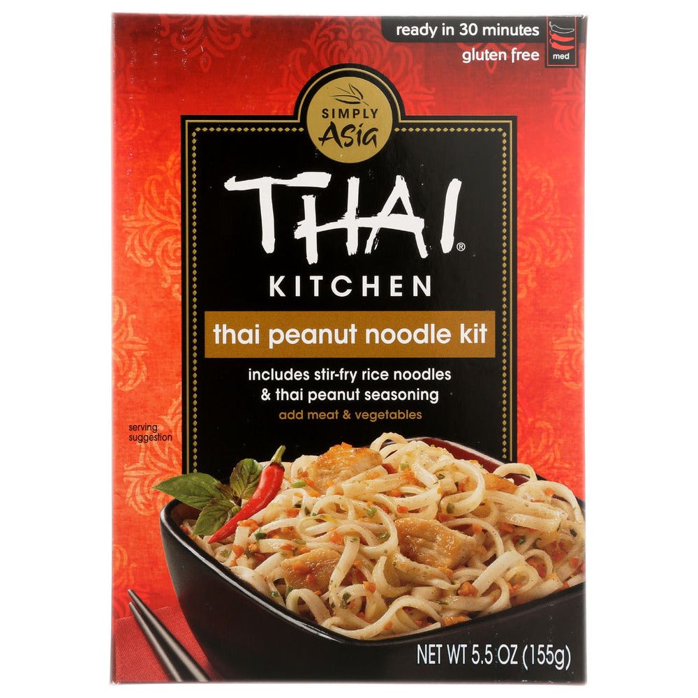 Thai Peanut Noodle Kit Includes Stir-Fry Rice Noodles & Thai Peanut Seasoning