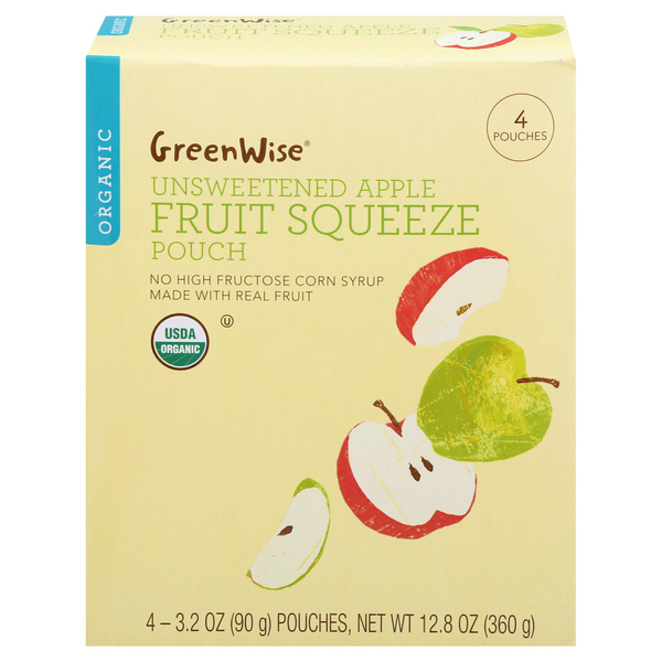 Unsweetened Apple Fruit Squeeze Pouch
