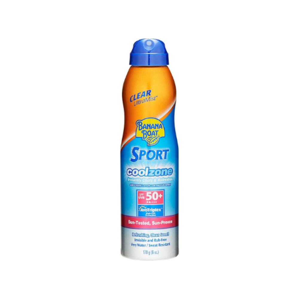 Banana Boat Sport Cool Zone Sunscreen SPF50 + Continuous Spray 170G