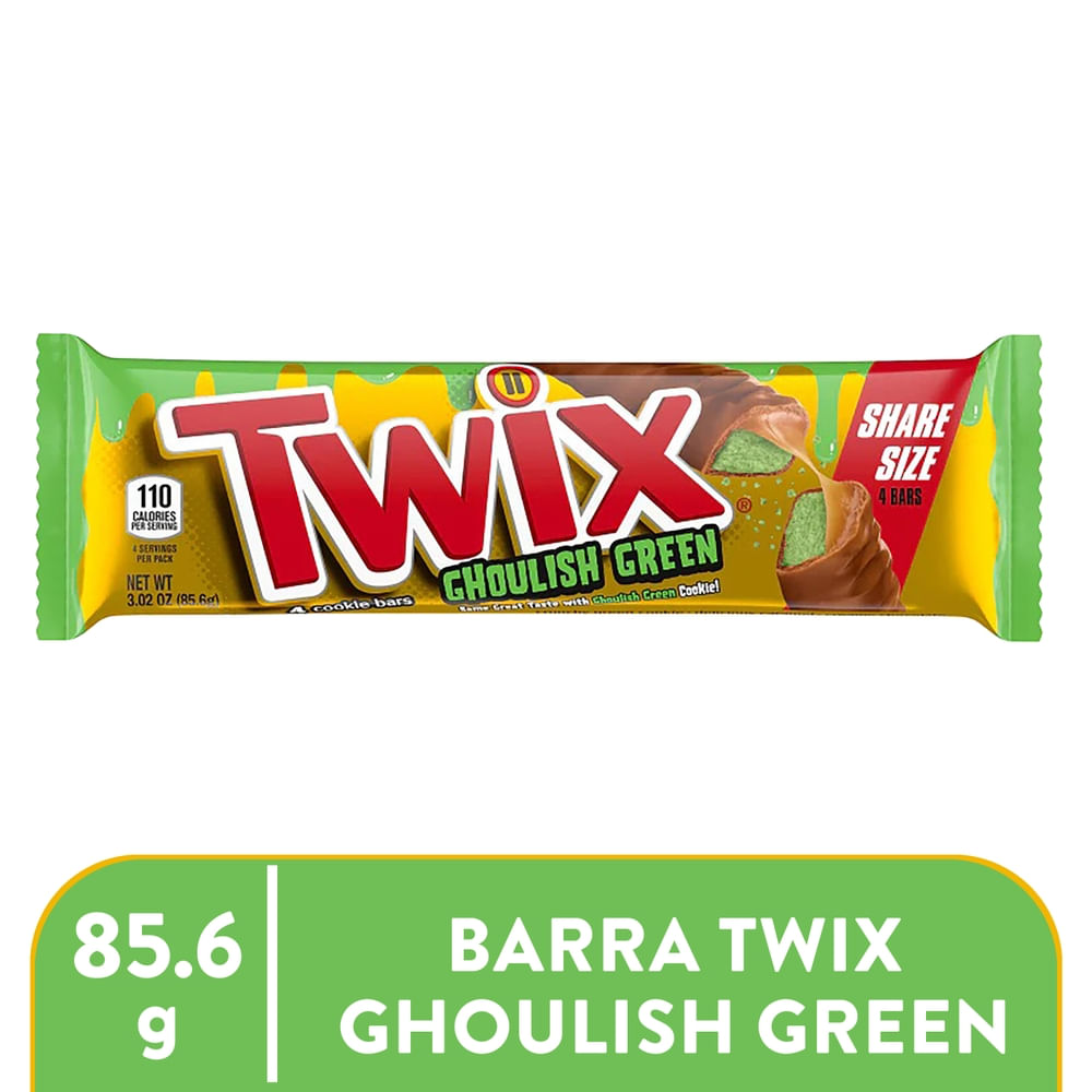 Photo of Twix Cookie Bars, Ghoulish Green, Share Size
