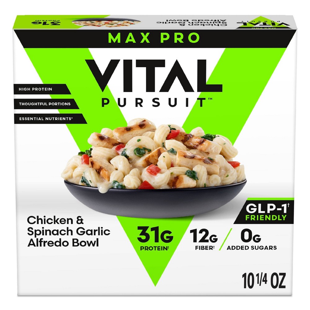 Chicken & Spinach Garlic Alfredo Bowl