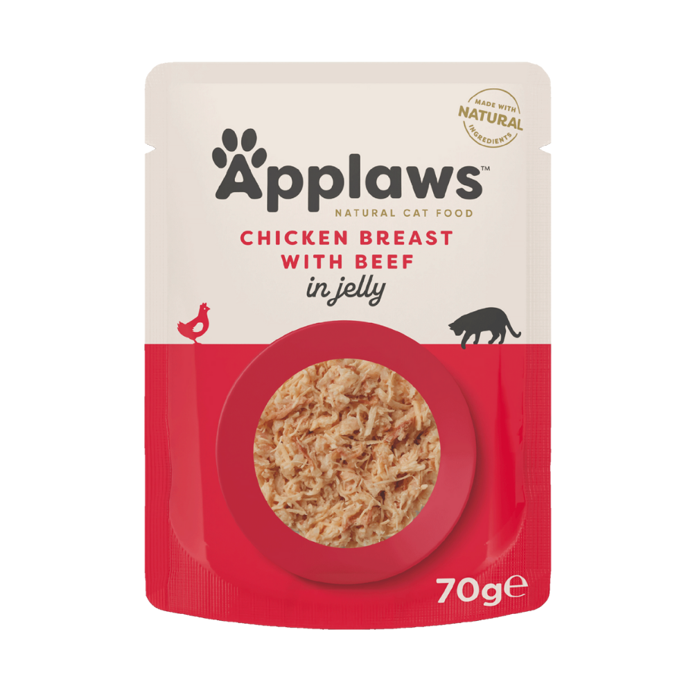 Applaws Wet Cat Food: Pouch Chicken With Beef In Jelly 70g