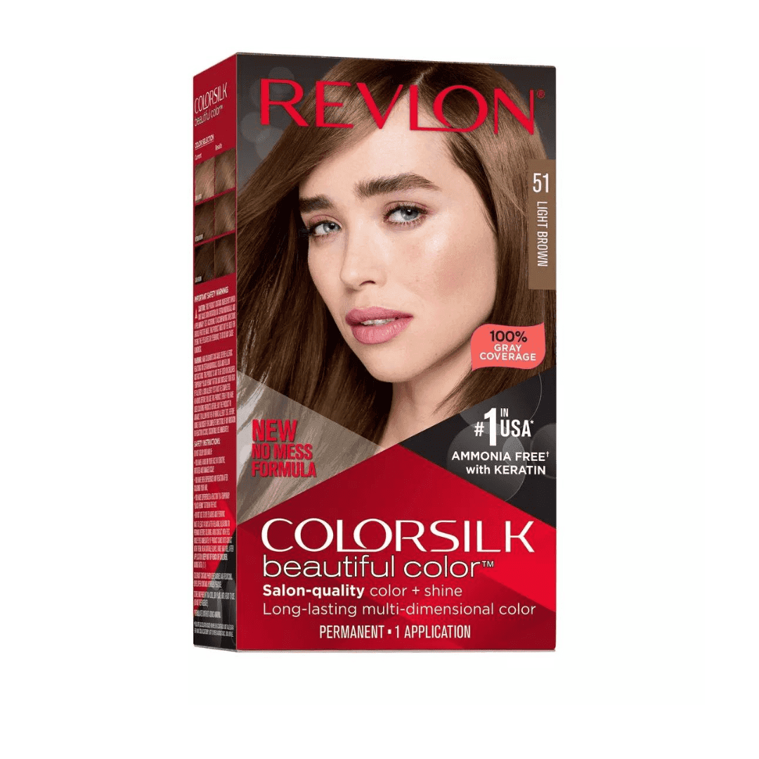 Colorsilk Revlon Beautiful Permanent Hair Light Brown 51