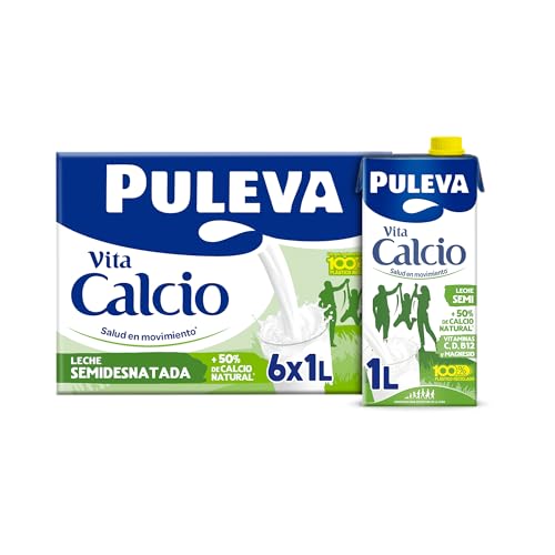 LECHE PULEVA CALCIO SEMI BRIK 1 L