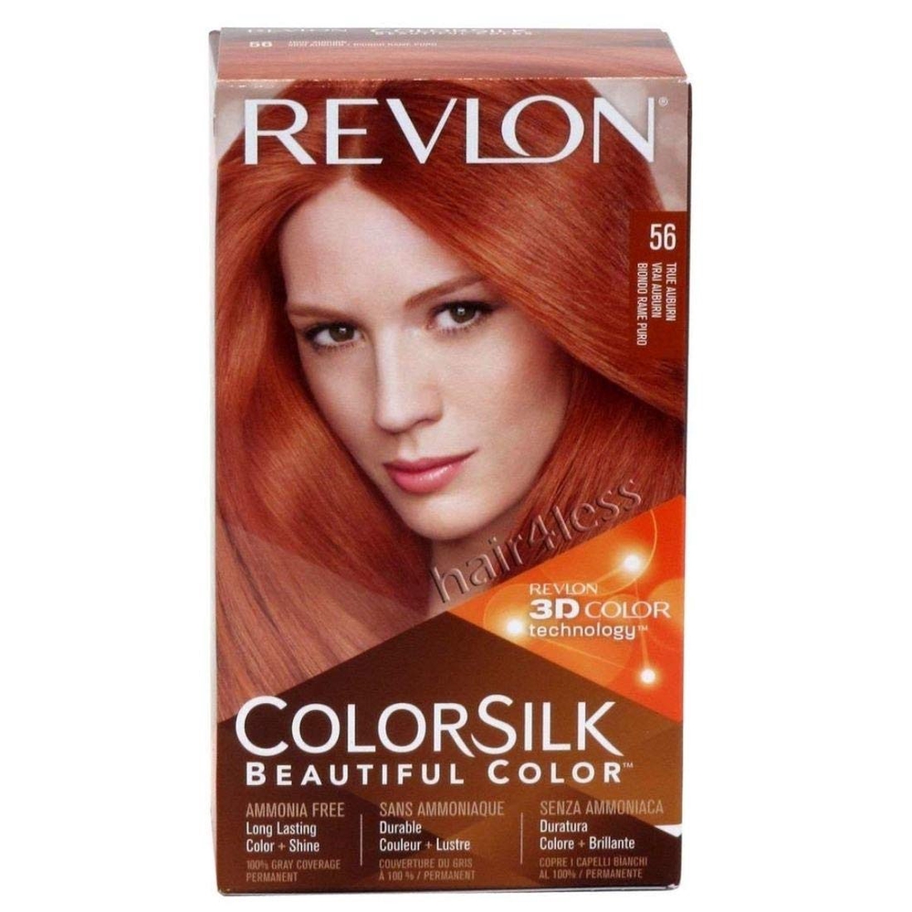 Revlon ColorSilk, Beautiful Color, 56 True Auburn, Hair Color