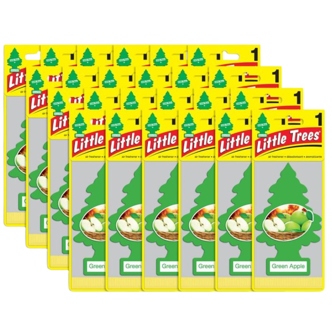 Little Trees Car Air Freshener, Hanging Tree, Green Apple