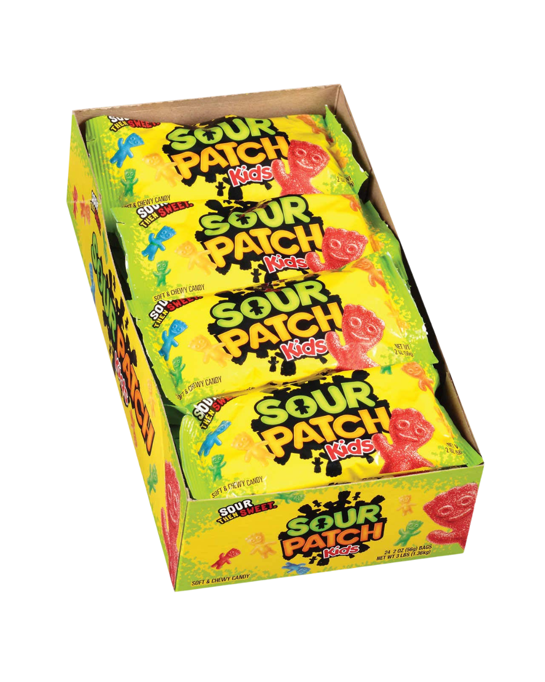 Sour Patch Kids Extreme Soft & Chewy Candy, 1.8-ounce Bags