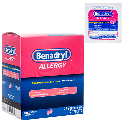 Benadryl Med Box 2pk/25CT Tablets (C36)