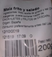 MAIZ FRITO ALTEZA 200 GR