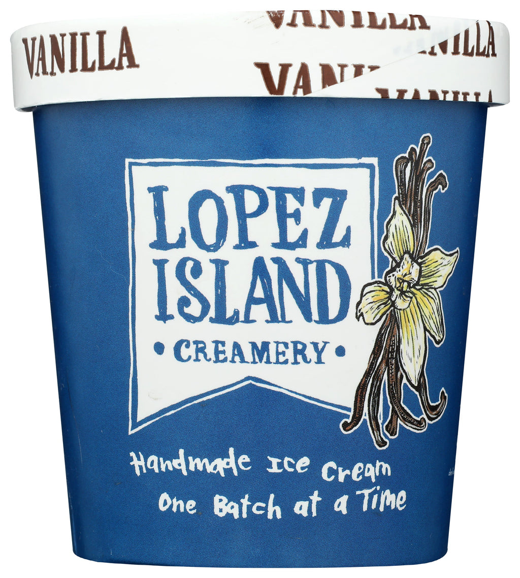 Photo of Lopez Island Creamery Ice Cream, Handmade, Vanilla 1 Pt