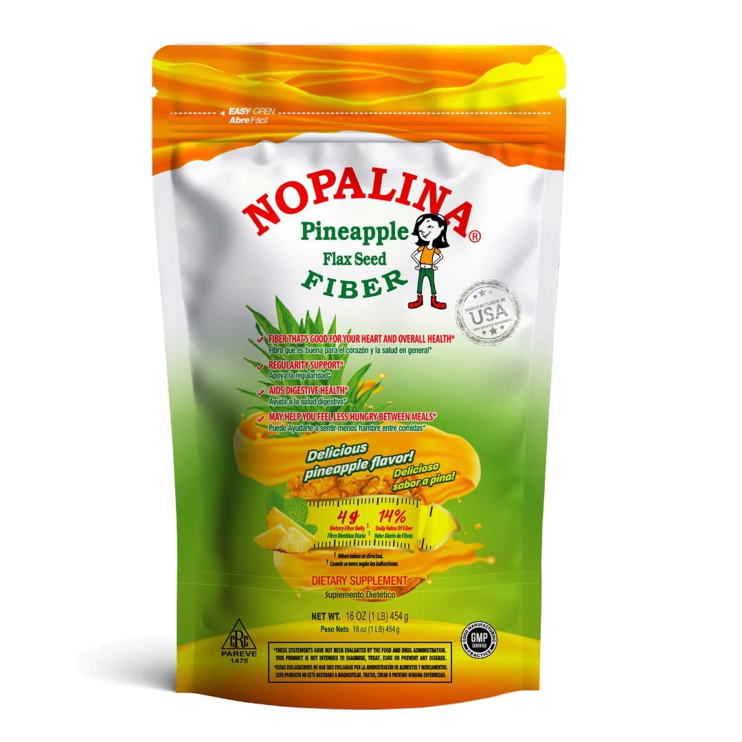 Photo of Nopalina Colon Detox Fiber (Flax Seed) - Pineapple Flavor (1LB) 1