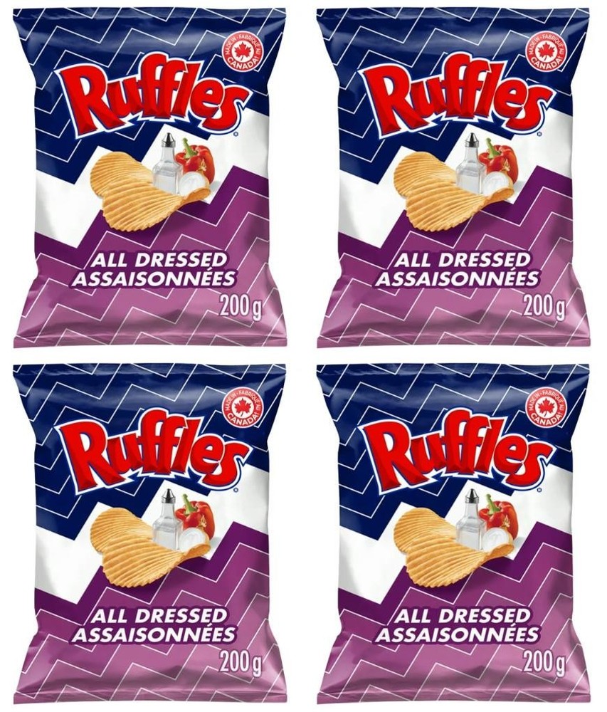 Photo of Ruffles Potato Chips, All Dressed, 200 Gram