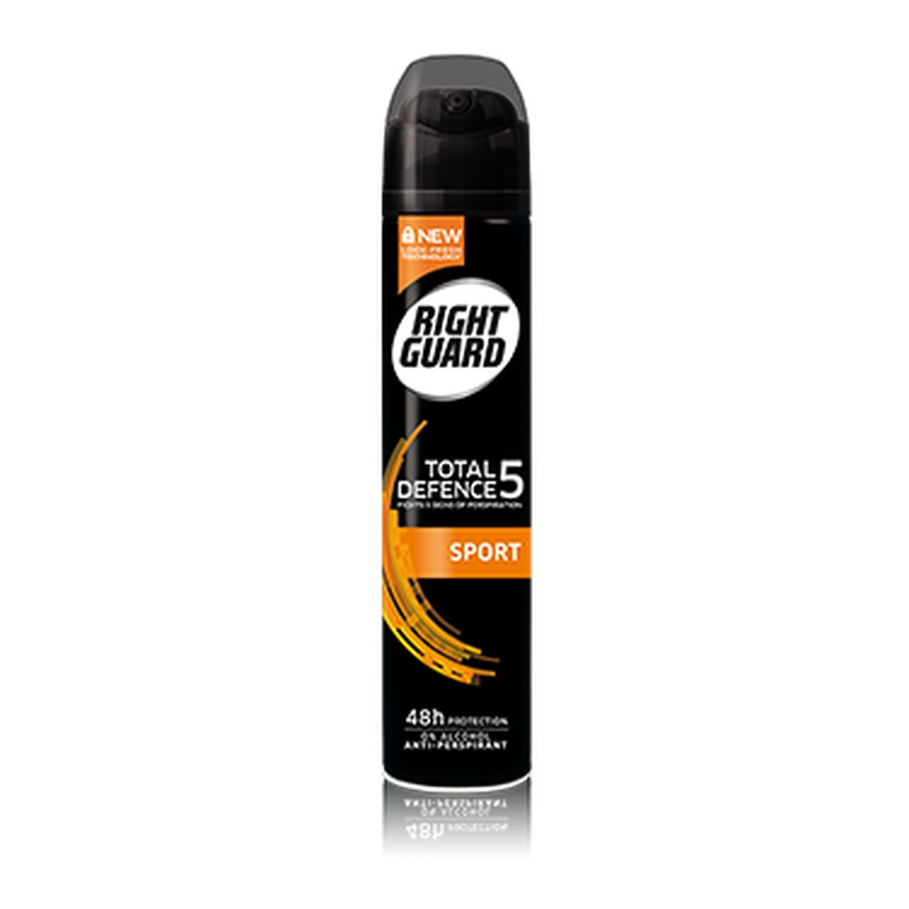 Right Guard Total Defence 5 Sport Antiperspirant Deodorant 250Ml