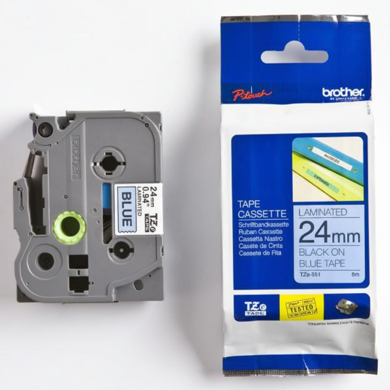 Photo of Brother 24MM Black On Blue Tape