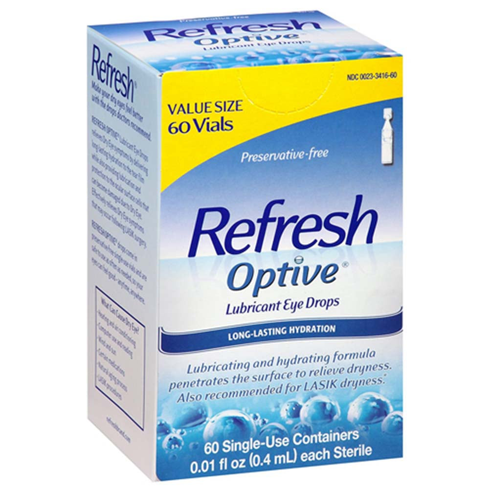 Refresh Eye Drops - Optive 60 Single-Use Cotainer 0.0Fl (0.4Ml) Each Sterile