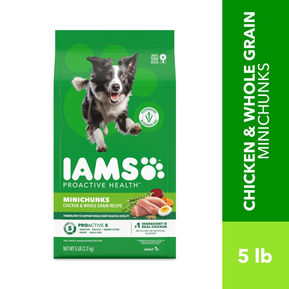 Iams Proactive Health Adult Minichunks Dry Dog Food Chicken & Whole Grain Recipe