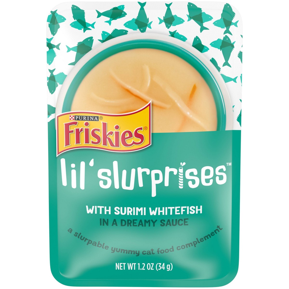 Friskies Cat Food, With Surimi Whitefish In A Dreamy Sauce 1.2 Oz