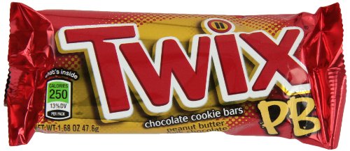 Twix Peanut Butter Candy Bar, 24-Count Box