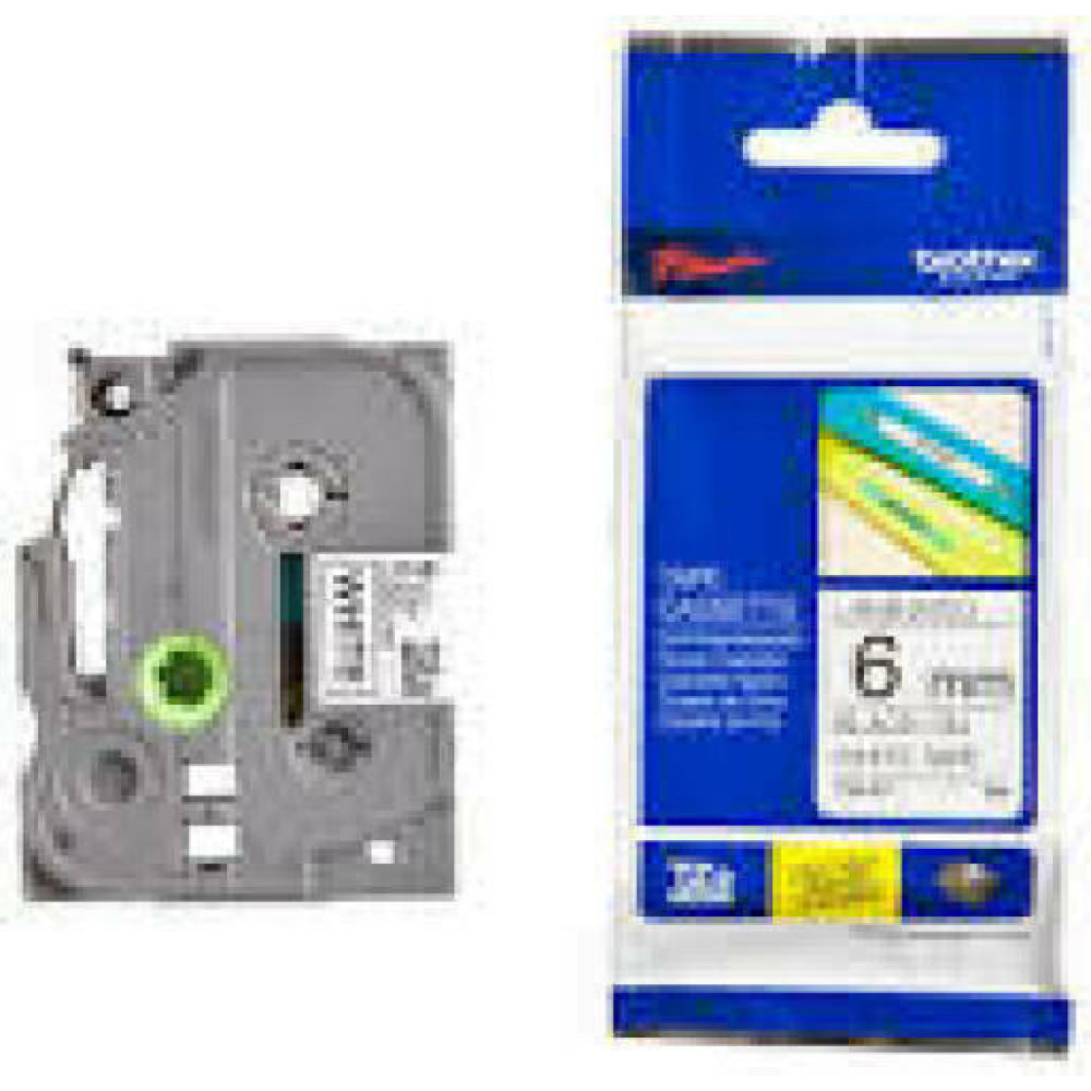 Photo of Brother 6MM Black On White Tape