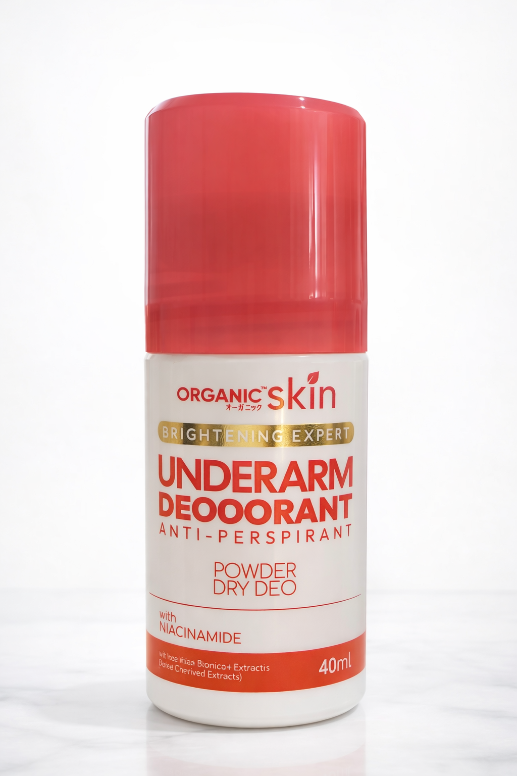 Organic Skin Brightening Expert Underarm Deodorant Roll On – 40ml