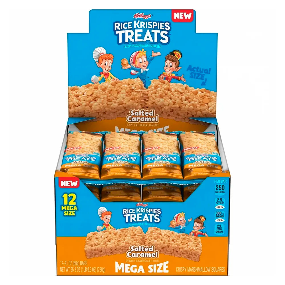 Kellogg’s Rice Krispies Treats, Mega Size Salted Caramel Bars