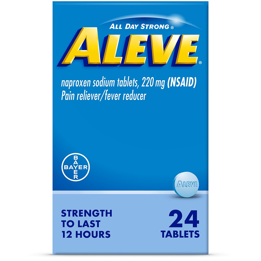 Aleve Pain Reliever/Fever Reducer 220mg Naproxen Sodium Tablets
