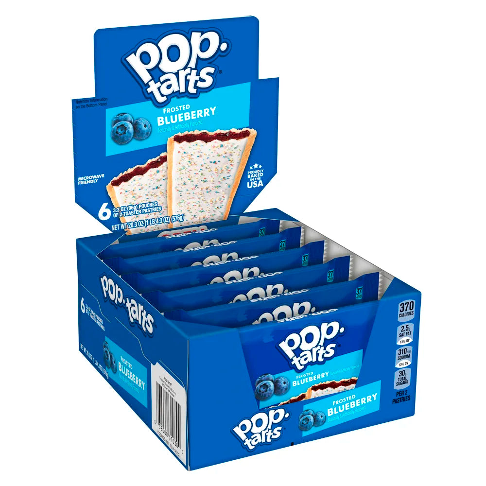 Pop-Tarts 6 Pack Frosted Blueberry Toaster Pastries