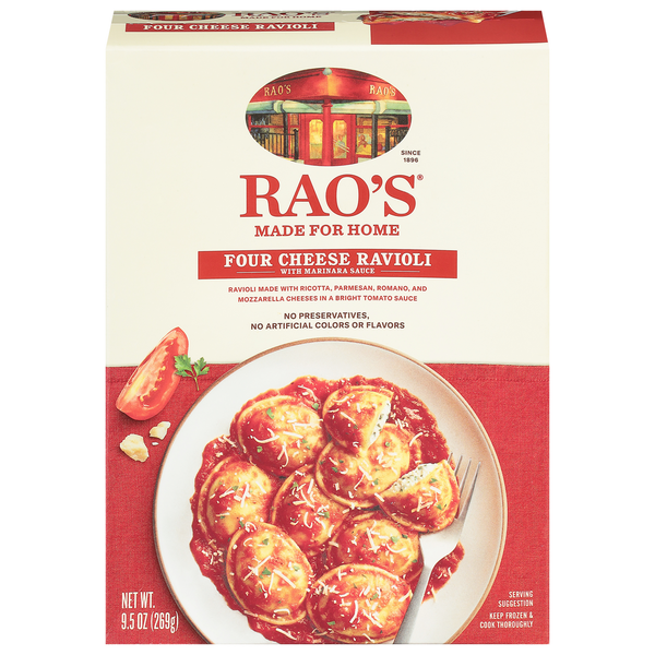Rao's Homemade Four Cheese Ravioli W Marinara Sauce - 9.5 Ounce