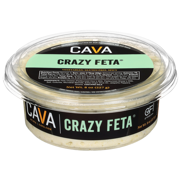 Cava Foods Crazy Feta Dip 12/8 Oz [UNFI #46552]