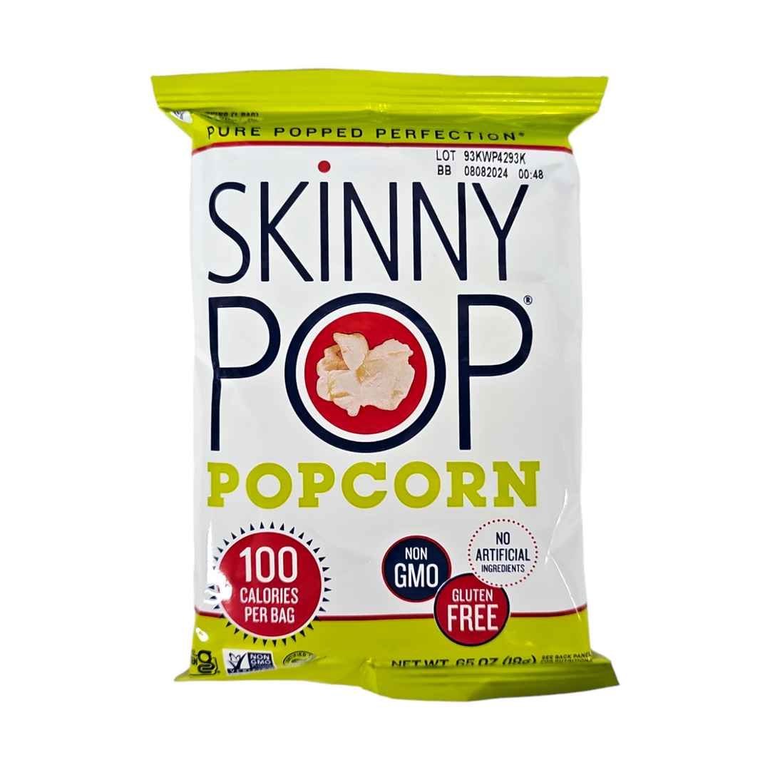 Skinny Pop Original Popcorn 100 Calorie Bag, 0.65 Oz