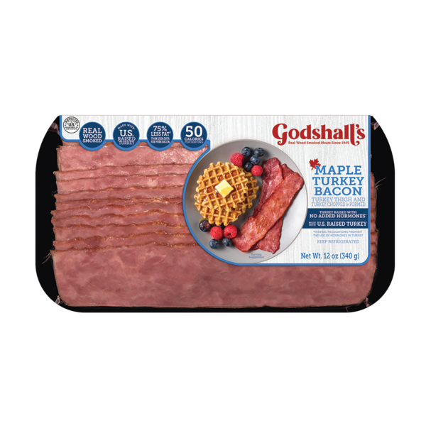 Photo of Godshall's Turkey Bacon, Smoked Sliced, Maple