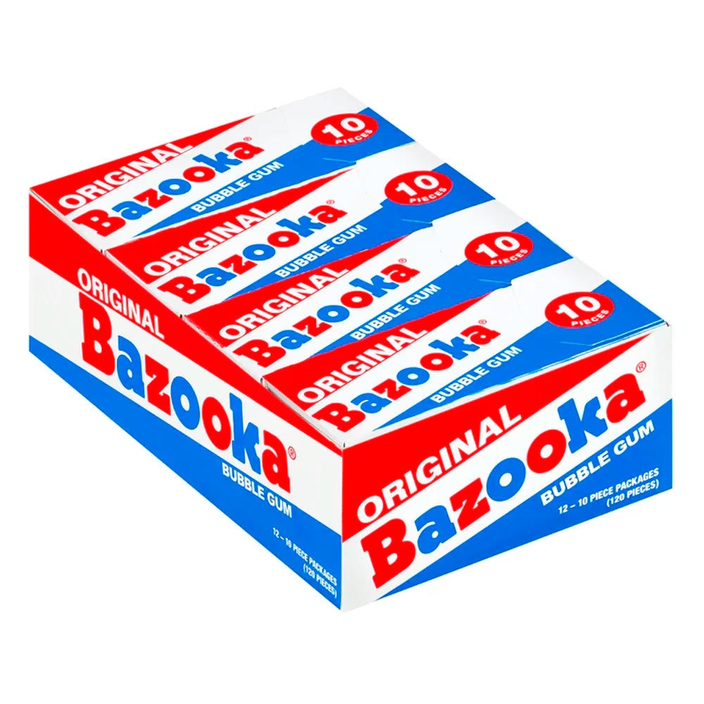 Bazooka Original Bubble Gum 10 Piece Wallet Pack 12ct