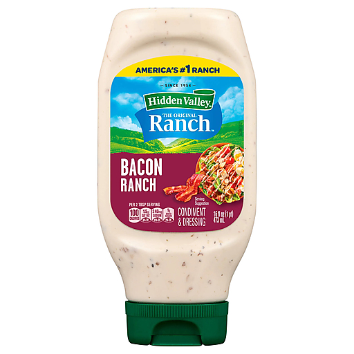Hidden Valley Bacon Ranch Salad Dressing & Topping - Gluten Free - 16oz ...