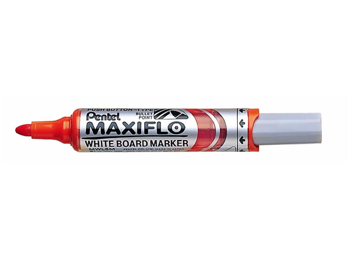 Photo of Pentel Maxiflo Whiteboard Marker Bullet Orange