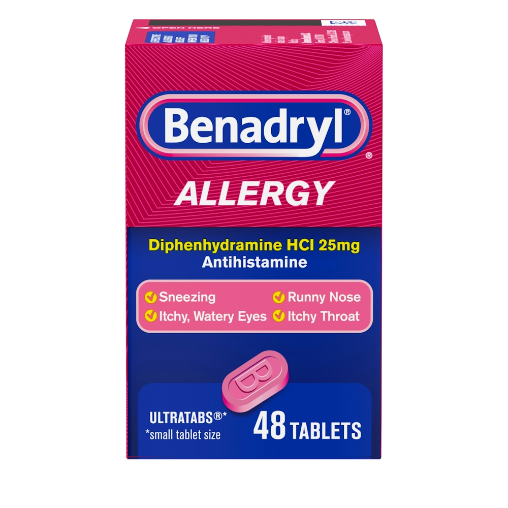 Benadryl Ultratabs Antihistamine Cold & Allergy Relief Tablets